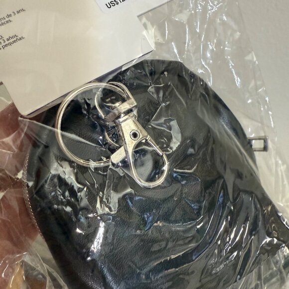 Exclusive Claires Wednesday Addams Keychain Bag Black Stripe Detail Neon Tuesday - Picture 4 of 8